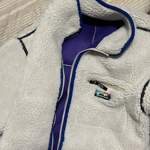 NWT! Manastash Mt. Gorilla Fleece Jacket XL Ivory Cream
